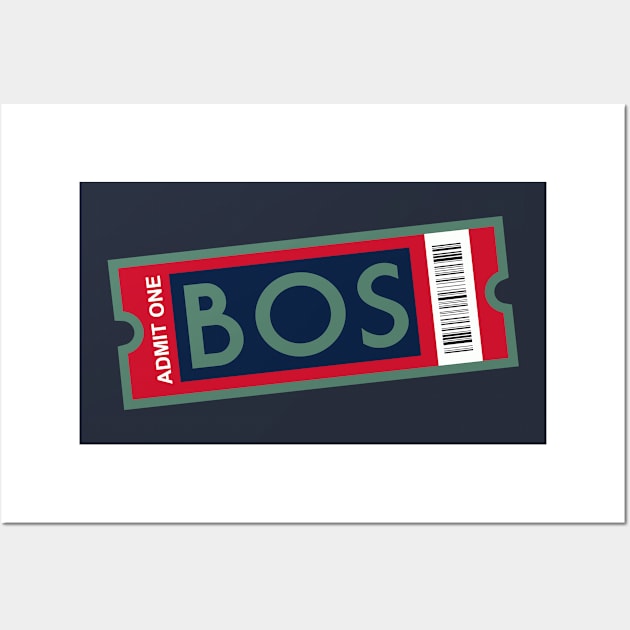 BOS Ticket Wall Art by CasualGraphic